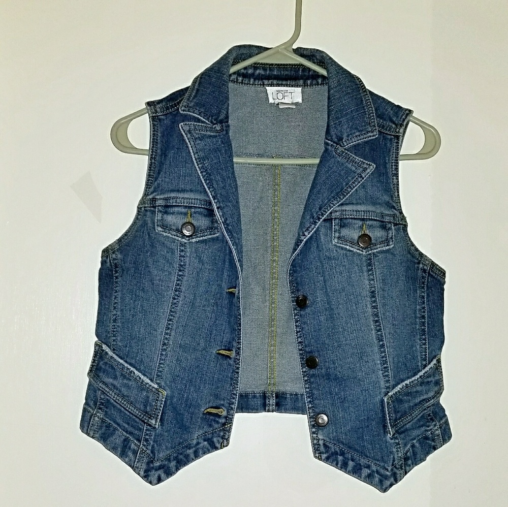 Ann Taylor Loft denim vest